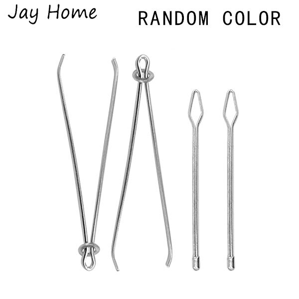 Fleksibel snoretrækker sytråderværktøj syløkkedrejerkrog metalpincet flad plastiktråder gør-det-selv-syværktøj: 3