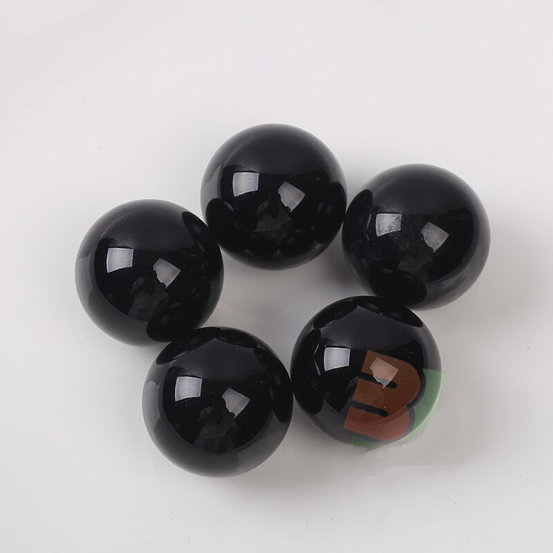 22Mm Glazen Knikkers Ballen Flipperkast Charms Clear Thuis Aquarium Decoratie Vaas Aquarium Speelgoed Voor Kids 10Pcs: Black