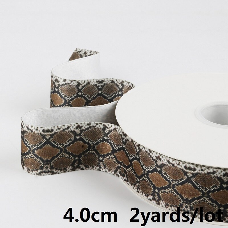 Valitse koko 1.5-4cm käärmeennahkanauha seksikäs tyyli puuvilla/polyesteri koristenauha vaatekasseihin kengät kodin sisustus: 4cm oliivinvihreää