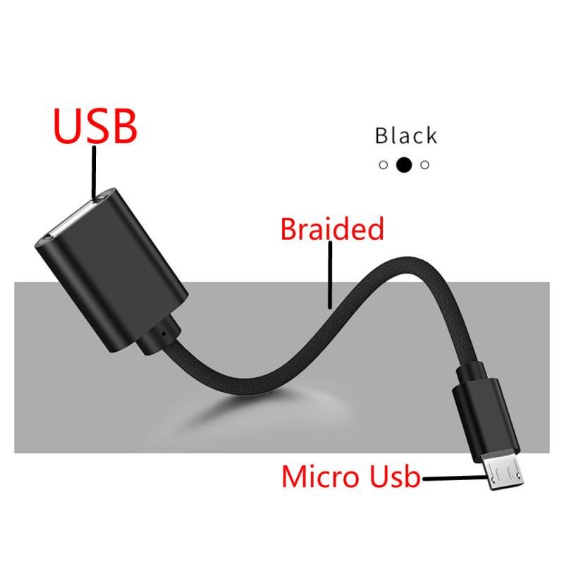 1PC OTG Adapter Micro USB Cables USB Female Converter OTG Data Line For Samsung Sony Xiaomi Huawei Flash Drive Keyboard Mouse: 07