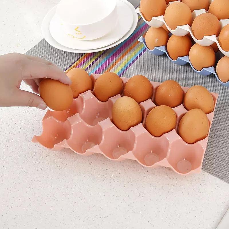 Automatic Roll-out Egg Storage Device Household Refrigerator Side Door Storage Box Egg Box Kitchen 4 Layer Can Hold 30 Eggs Rack: Red