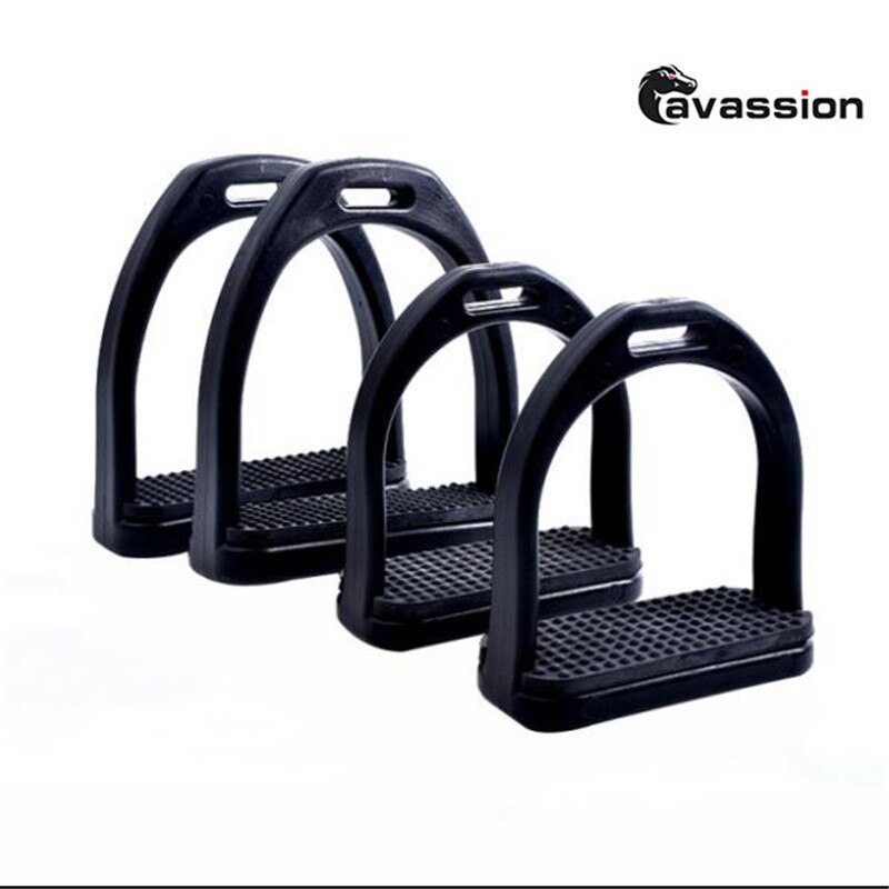 Cavassion Standard Adualt Horse-Riding Stirrups Anti-Skip Rubber Saddle Iron important Equestrian Equipment