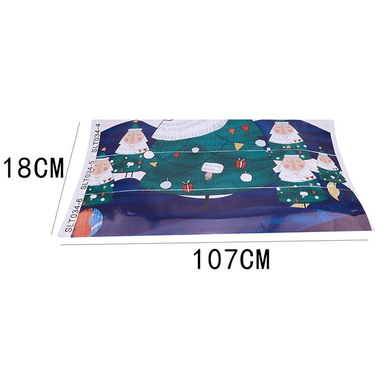Autocollant pour escalier de renne, autocollant pour arbre de noël, décoration pour la maison et le salon