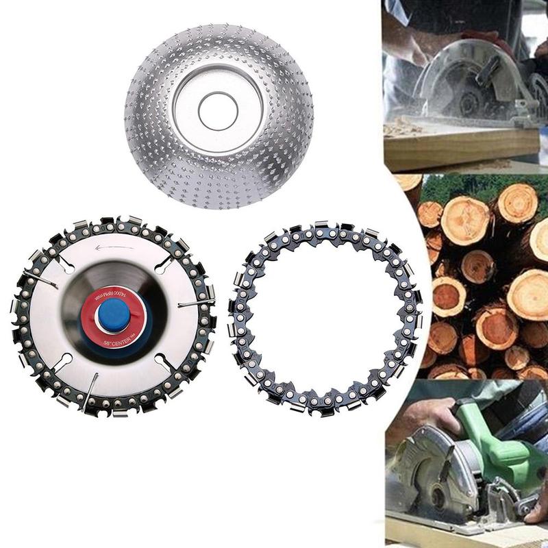 Woodcarving disc and tungsten grinder shaping disc attachment serrated forming For wood cutt recoil grinder double machine L5S2