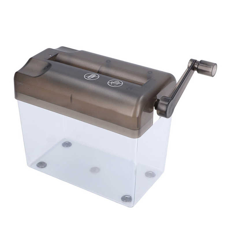 Manual Paper Shredder Portable Manual Compact Structure Simple Operation Hand Crank Shredder for Office Desktop Home