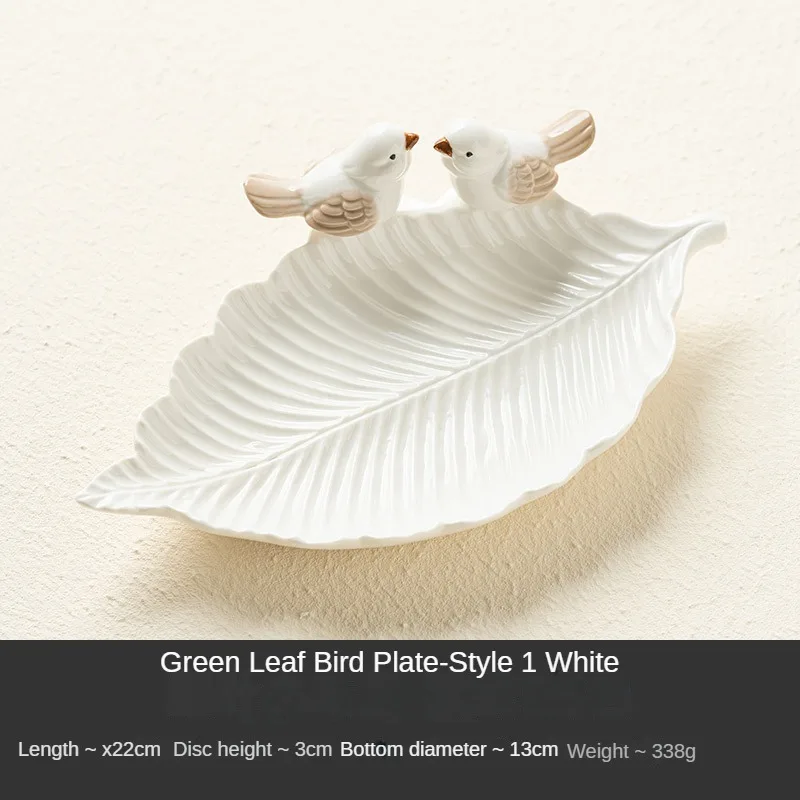Nette Vogel Tablett Keramik Schmuck Lagerung Tabletts Kreative Regal Dim Sum Dessert Platte Wohnkultur Tee Tisch Desktop Dekoration Schüssel: Licht Gelb