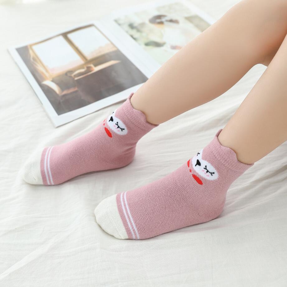 5 par/lote de calcetines para bebés Otoño e Invierno calcetines para niños grandes, calcetines de algodón para bebés, calcetines de talla grande para niños con dibujos animados