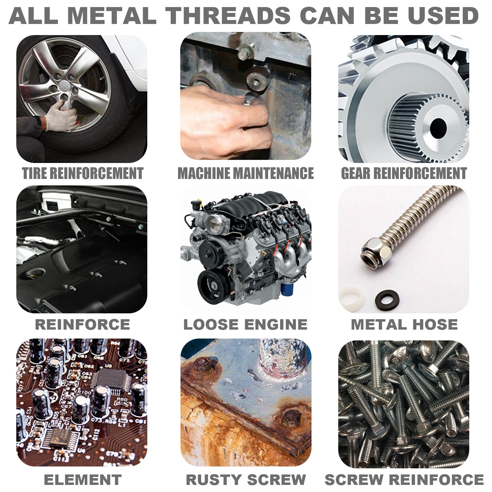 30ml Waterproof Threadlocker High Temperature Metal Pipe Thread Strong Sealant Repair Agent Simple Operation Multipurpose