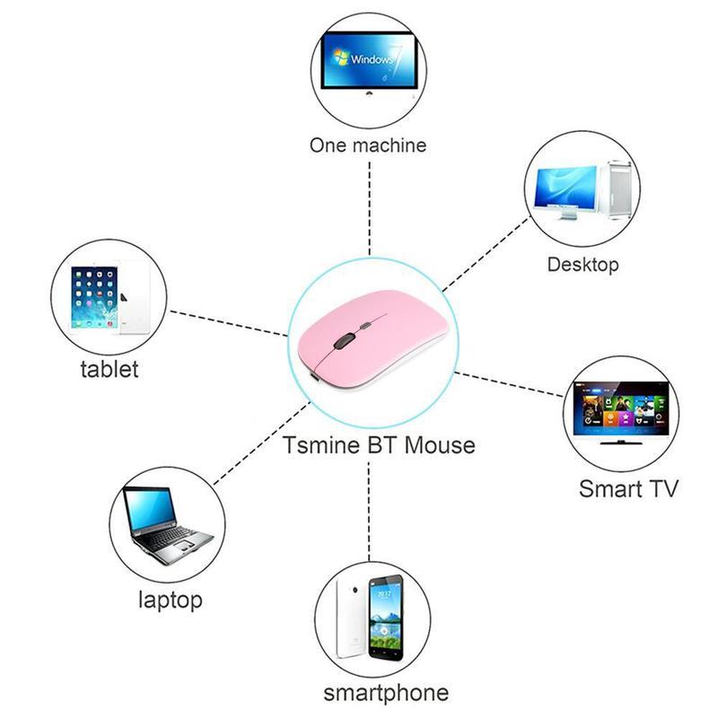 Wireless Luminous Computer Mouse Noiseless Sound Charging 2 Moldes Bluetooth Backlight 1600dpi for Laptop