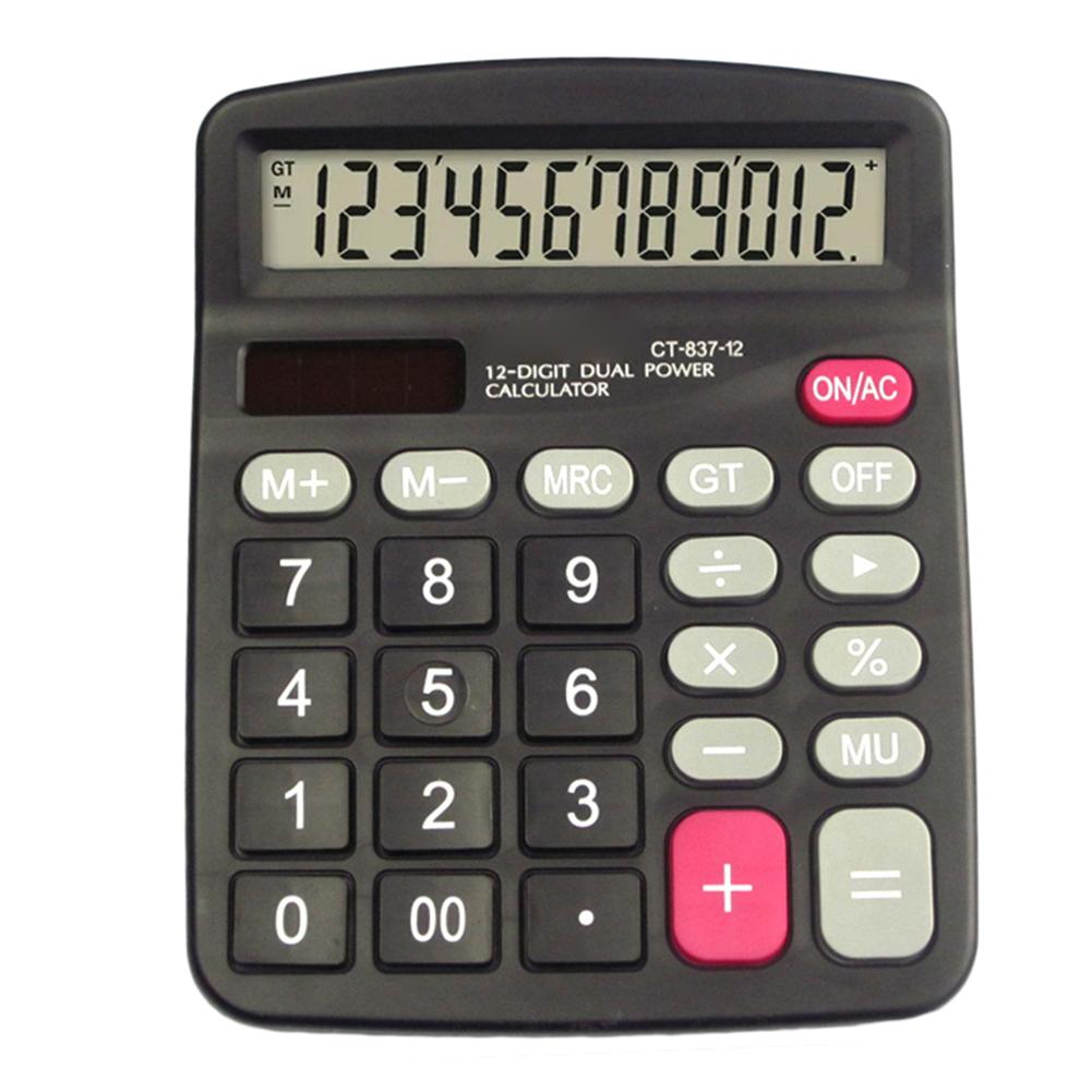 12 Digit Large Screen Electronic Calculator Office Financial Accounting Tool