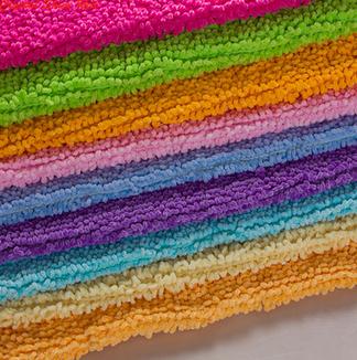100cm*100cm polyester mopp fløjl villi flannel stof hjemmesko materiale gulvmåtte klud vinduer pad chenille fløjl stof