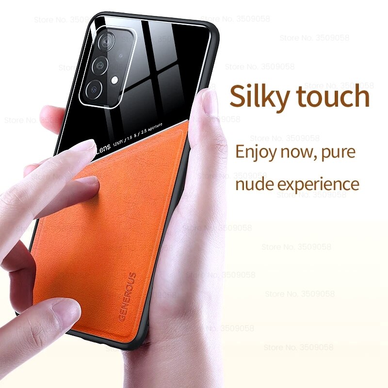 Funda de cuero con soporte magnético para samsung galaxy a72 5g sm-a726b/ds 6,7 ", carcasa de silicona a prueba de golpes