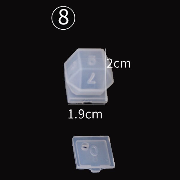 3D Dice Beads Molds UV Resin many kinds DIY Kawaii Epoxy Resin Art Supplies Silicone Molds for Resin: 08