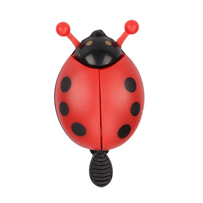 Timbre de bicicleta nueva con dibujos de escarabajo para niños, timbre de mariquita para bicicleta, bocina de paseo, alarma, accesorios para bicicleta, 1 ud.: Rojo