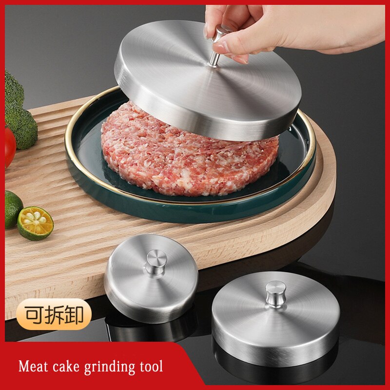 304 Stainless Steel Beef Pie Mold Kitchen Patty Making Mold Household Meat Pie Press Mold Kitchen Tools