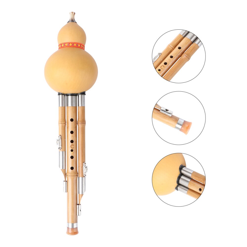 Hulusi Flute - Chinese Bamboo Cucurbit Instrument - Ethnic Music for Beginners: Assorted Color 1
