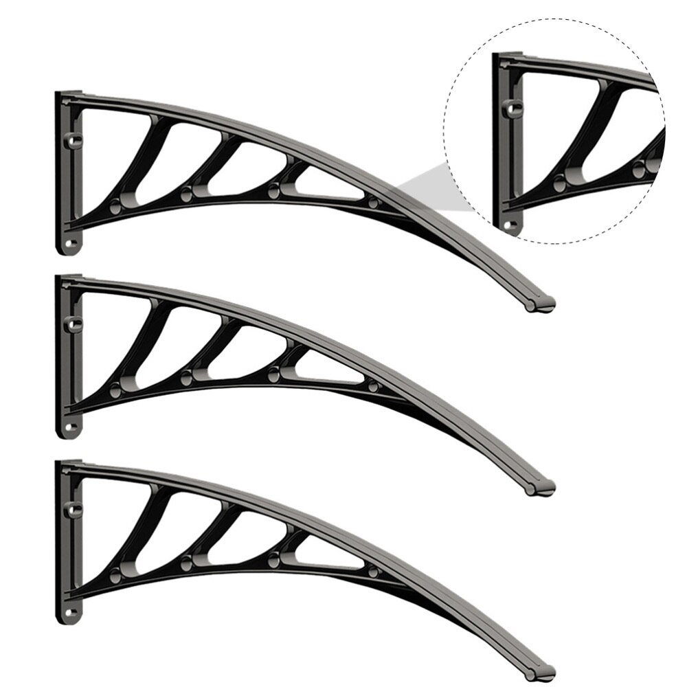 3 Pcs Outdoor Balcony Awning Support Rain Cover Bracket Sturdy Awning Holder
