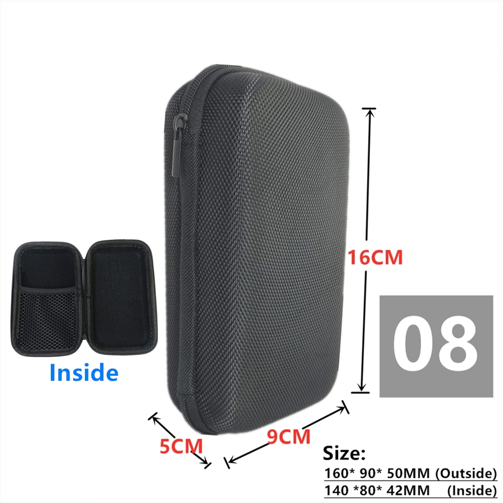 Digital Multimeter Bag Tool Storage Bags for Electronic Accessories Shockproof Bag EVA Box Case Earphone Data Cable Storage Bag: PURPLE