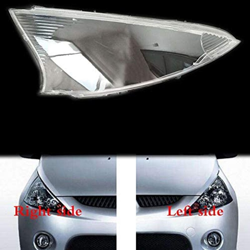 Car Front head light lamp Cover Waterproof Clear Headlight Lens for Mitsubishi Grandis