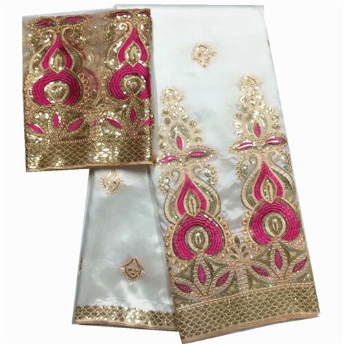 Wrapper George fabric nigerian lace fabrics silk fabric royal blue George Lace Fabric With Sequin tule lace: LX1500610G3