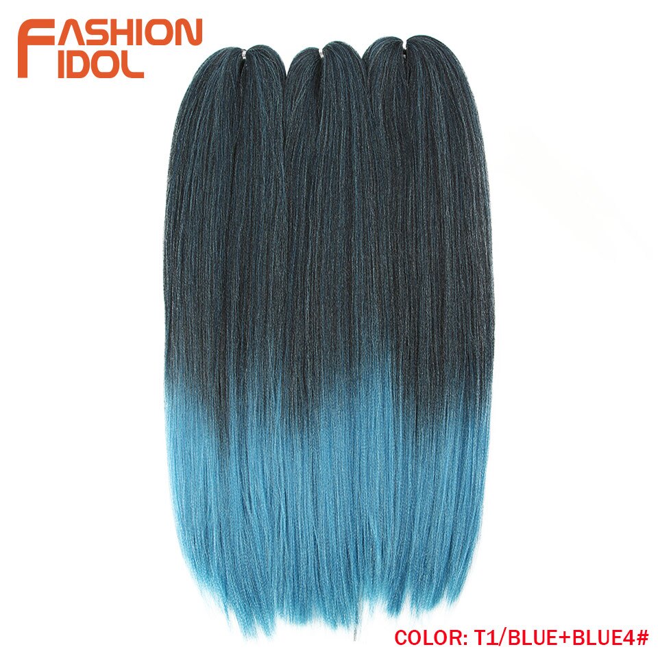 IDOL Straight Yaki Hair Synthetic Crochet Braids H Grandado