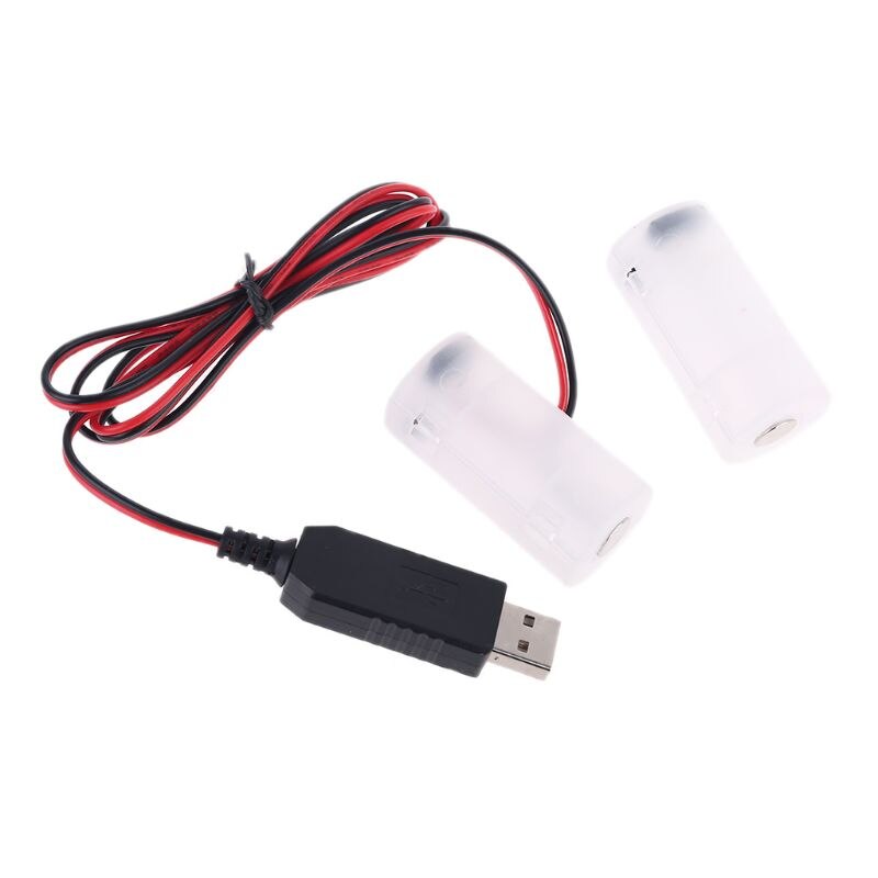 LR14 C Battery Eliminator USB Power Supply Replace 1 to 4pcs 1.5V C Cell Battery for Smoke Detector LED Lamps Toys