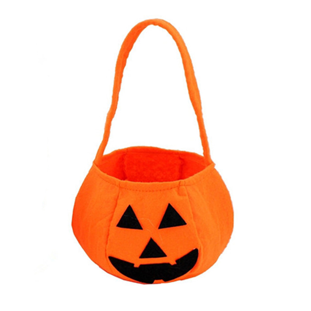 Halloween Non-woven Opvouwbare Opbergtas Pompoen Lantaarn Zak Snoep Cadeau Mand Behandelen Feestelijke Decoratie Opbergtas: B