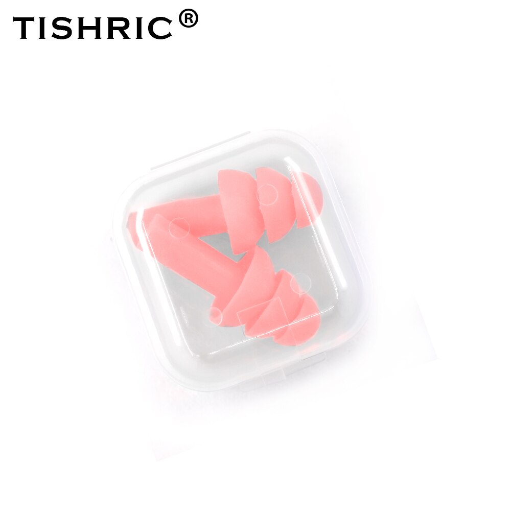 Tashric tampões de ouvido de silicone para dormir tampões de ouvido de ruído protetor de ouvido sono tampões de ouvido anti-ruído para natação plugue de ouvido: pink