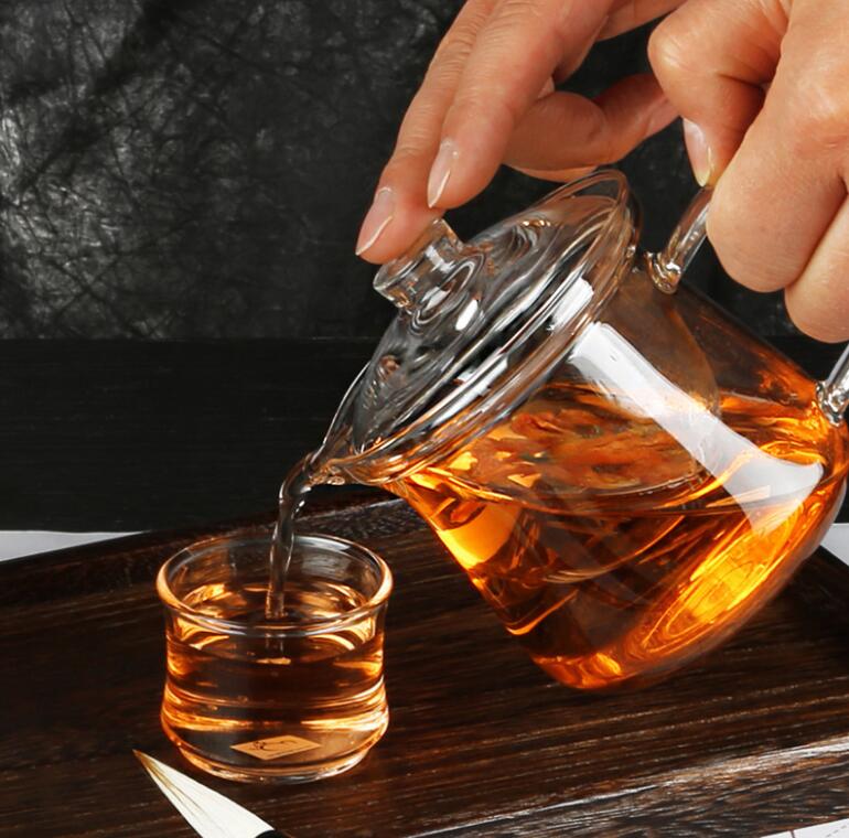 300ml hittebestendige glazen theepotten, transparante glazen potten voor bloementhee, goede kwaliteit