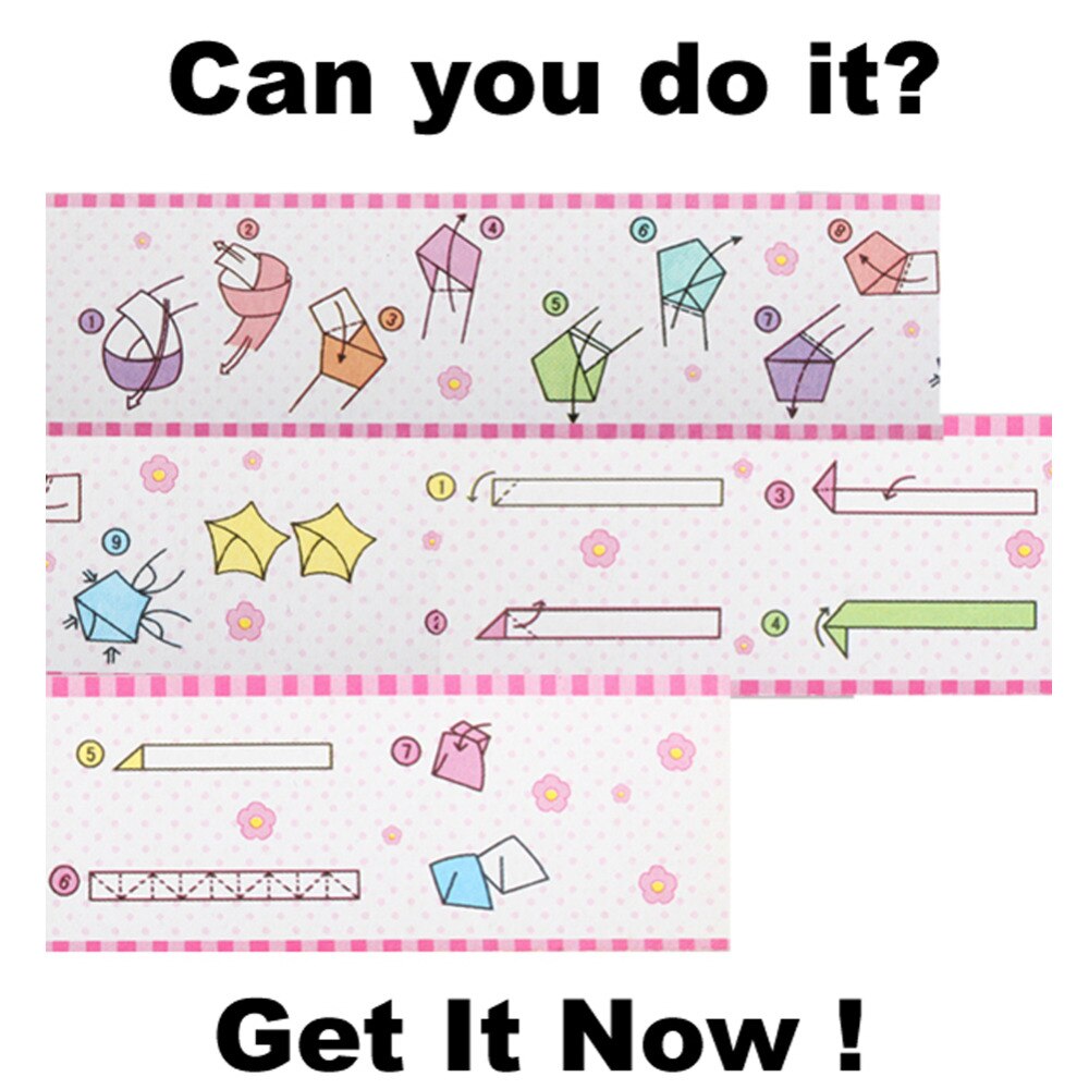 50 PCS Folding Kit Lucky Star Origami Wish Star Origami Paper Strips Paper Crafts Art Tools DIY Handmade Origami Paper