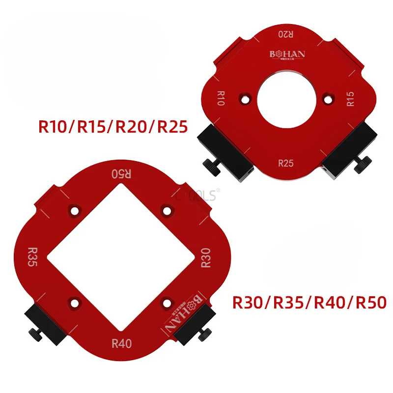 Houtbewerking Hoek Positionering Mold Rand Trimmen Machine Elektrische Hout Frees Ronde R-hoek Arc R10-50R Handgereedschap