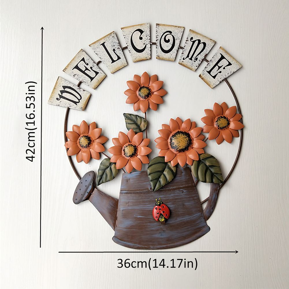 Tuin Welkom Tekenen Welkom Teken Handcrafts Metalen Voordeur Decor Muur Opknoping Teken Voor Deur Veranda Bar Cafe