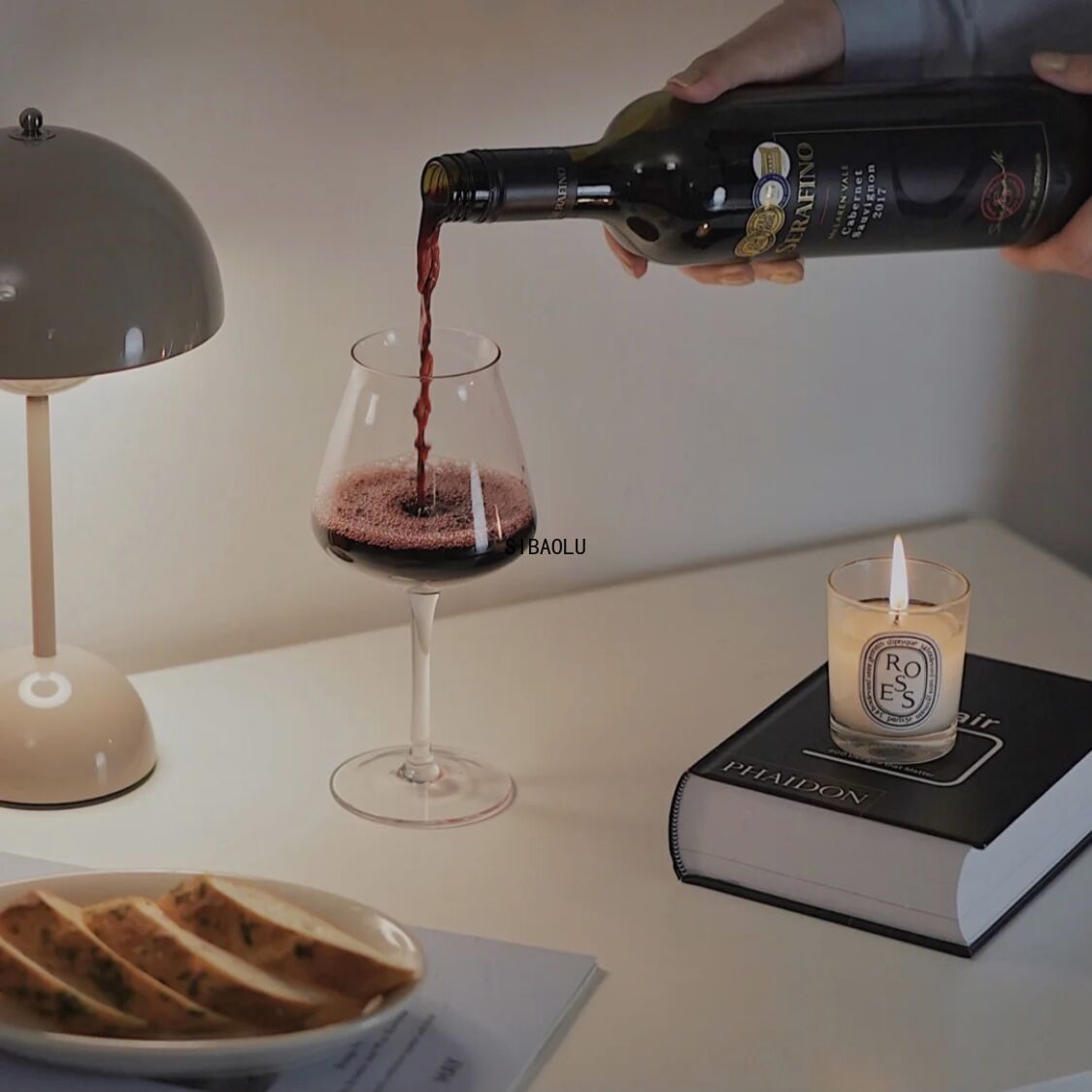 Copa con olor a fragancia, copa de vino tinto con personalidad creativa, degustación de vidrio, cerveza, casa, Hotel, taza estilo restaurante