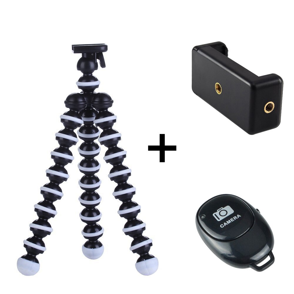 GAQOU – support de trépied Mini poulpe, support de téléphone Portable Flexible pour caméra Gopro, support de bureau pliable: 3 pcs set