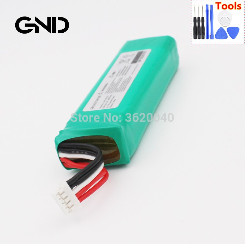 GND 6000 mAh Carica Della Batteria GSP1029102R per JBL 2 più, Carica 2 +, carica 3 2015, controllare il luogo di 2 rosso e 2 filo nero