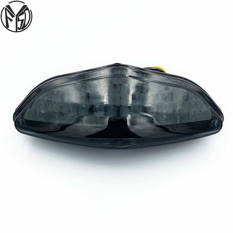 per Suzuki DL 650 DL 1000 v-strom 2003-2008 2004 2005 fanale posteriore posteriore indicatori di direzione freno luce portato integrata luce moto: fumo 1