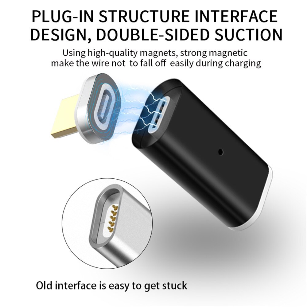 Mode Telefoon Adapter TYPE C USB Micro USB Magnetic Charger Converter Magnetische Adapter voor Magnetische Opladen Datum Kabel