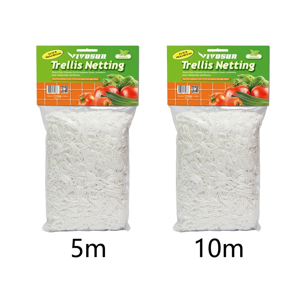 Support végétal vigne cadre concombre fleur jardin atterrissage maille grandir plante escalade filet tissage treillis filet Polyester
