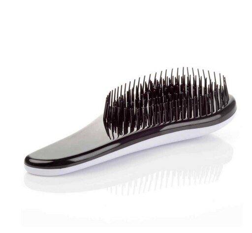 Brosse à cheveux en forme d&#39;œuf rond, outils de coiffure doux, peigne démêlant, Salon, soins capillaires, voyage, 1 pièce: White-B