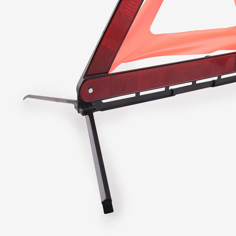 2 Pack Foldable Warning Triangle Emergency Warning Triangle Reflector Safety Triangle Kit with Storage Case