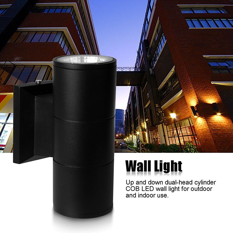 Double Sided Cylinder Wall Lamp Wall Mounted Night Light AC 85-265V Warm Cool White Waterproof Sconce Lamp For Home Decor
