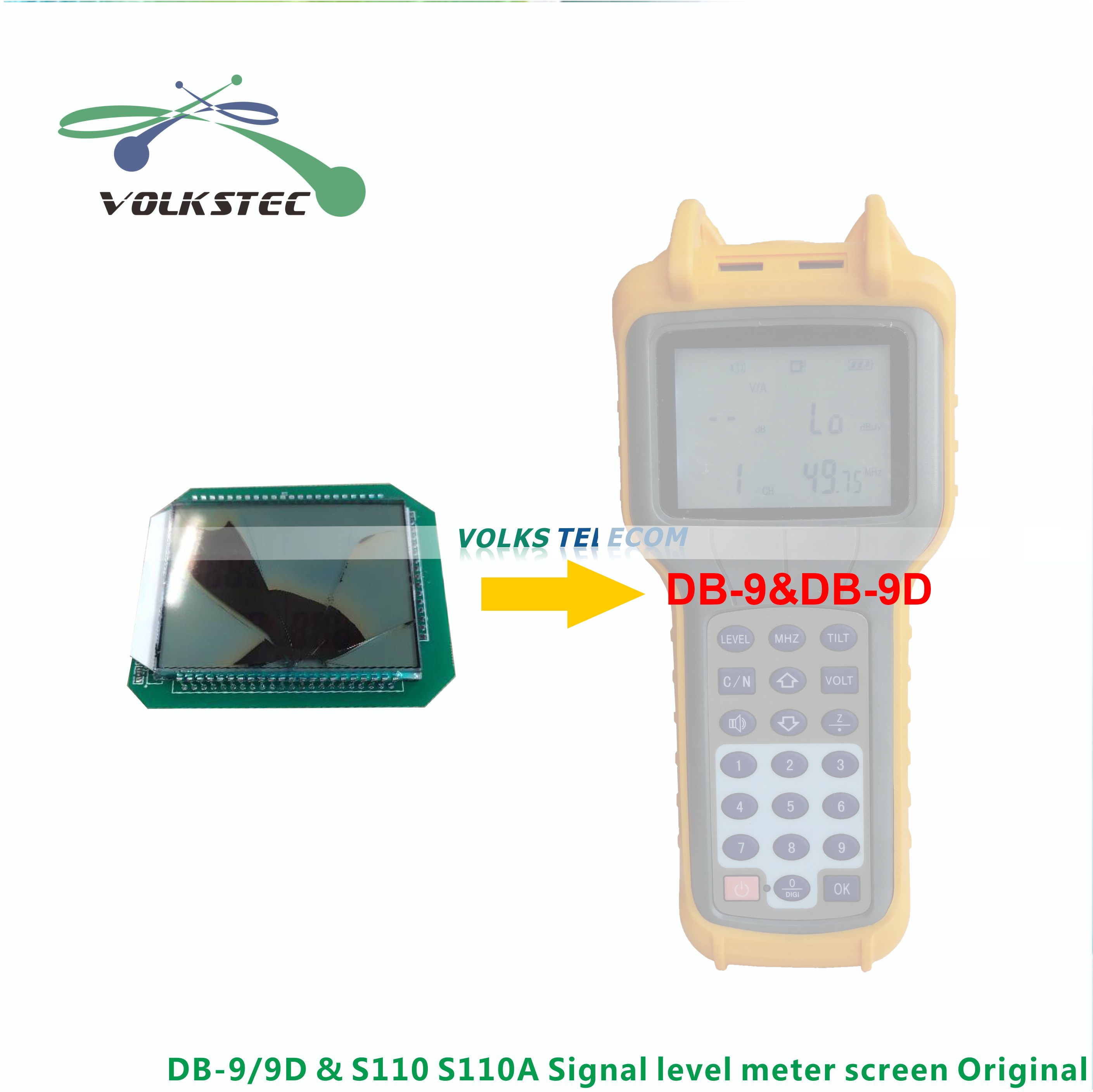 Original DB-9 DB-9D Signal level meter STN Screen