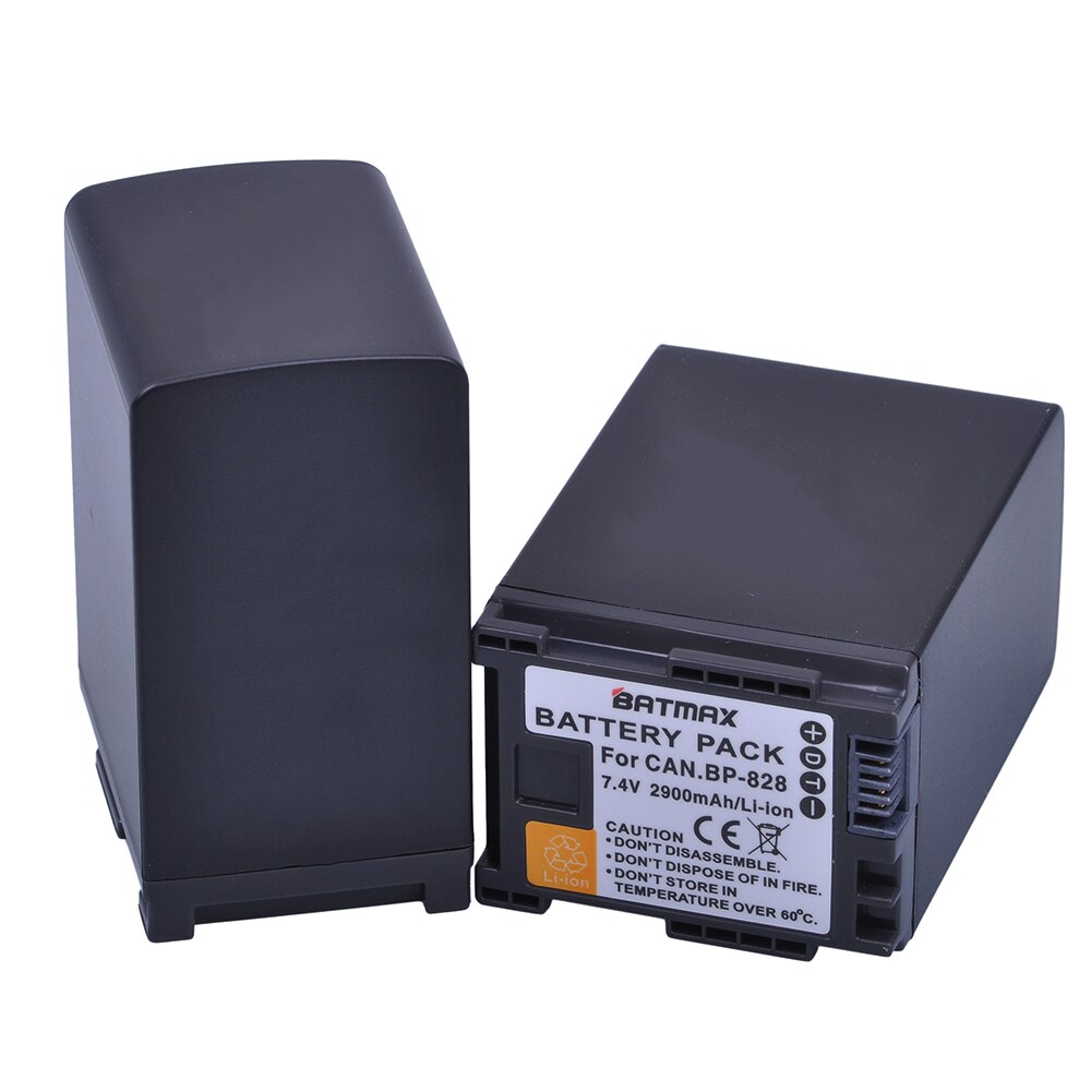 Batería BP-828 De 2900 MAh Compatible Con Canon BP-820, VIXIA GX10, HF G21/G30/G40/G50, XA20/25/45/50/55 – Iones De Litio Recargable