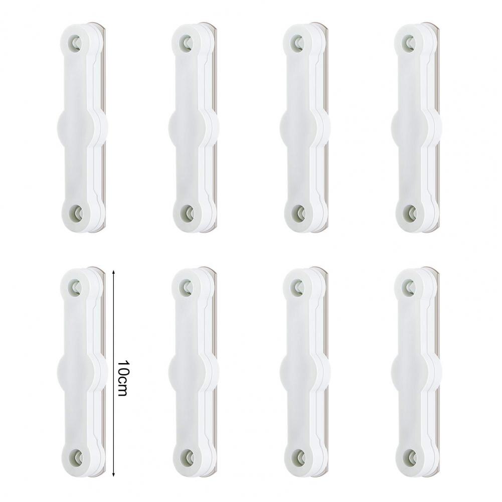 8Pcs Self-adhesive Fixing Clips Adjustable Plastic Window Grids Snap Fastener for Fly Screens Letter buckle fixing clip