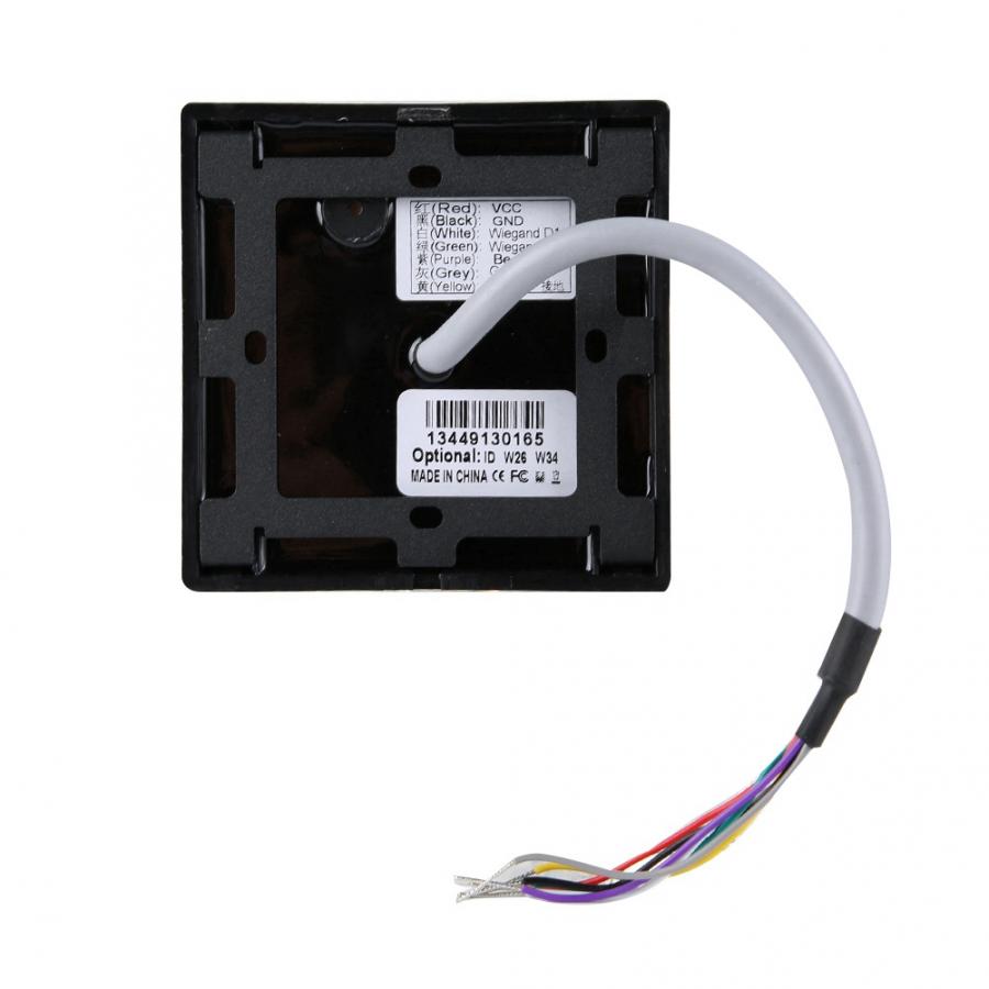125KHz Waterproof Card Reader WG26 RFID Waterproof ID Password Keypad Access Control System Card Reader