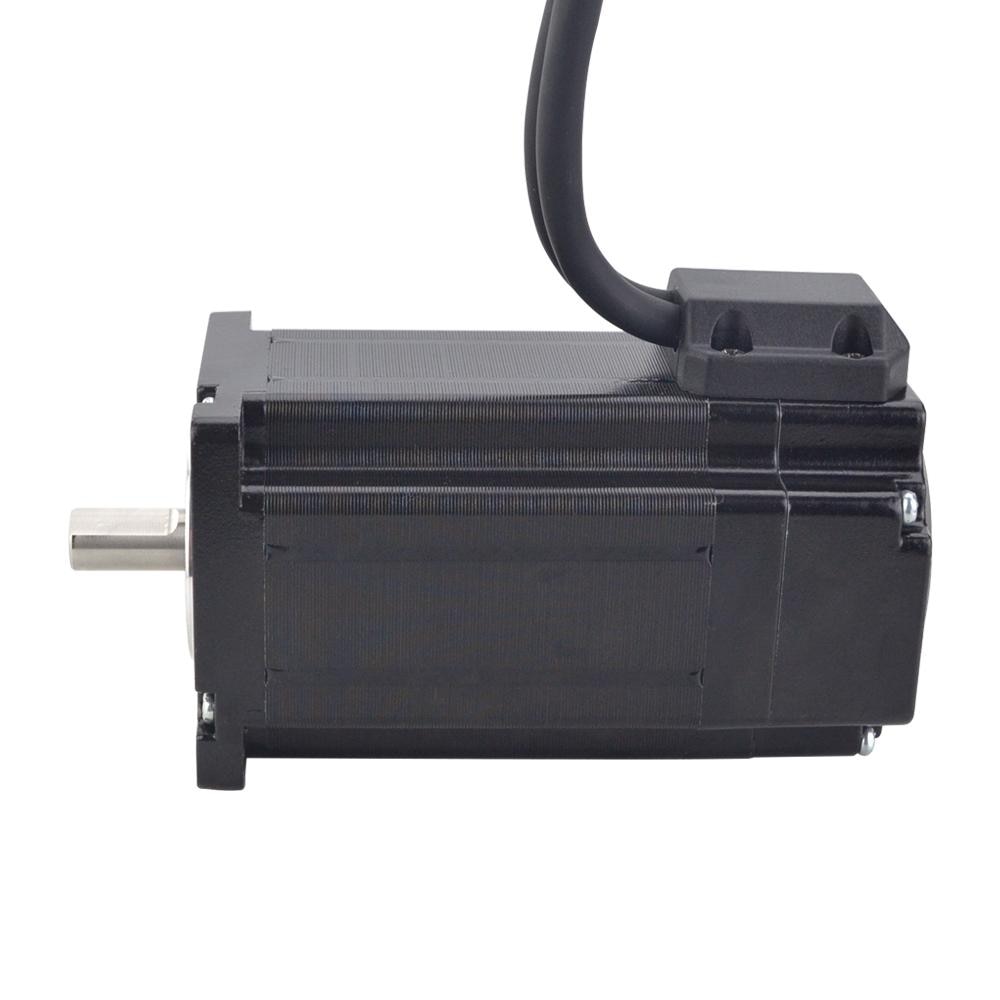 Closed Loop Nema 24 Stepper Motor 3Nm Encoder 1000CPR 5A 2 Phase 4-lead CNC Stepping Motor 10mm Shaft