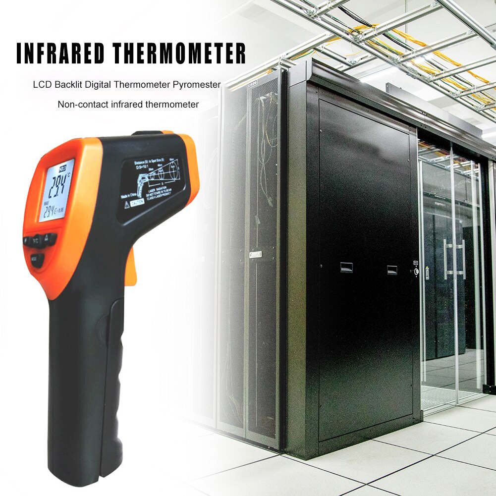 Portable Model 550 500ms 95% Response Handheld LCD Display Infrared Thermometer Non-Contact Temperature Pyrometer Tool