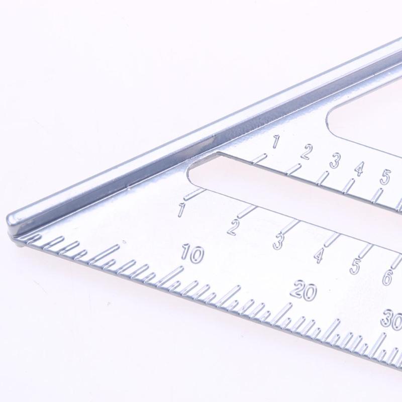 Aluminiumslegering hastighed firkantet vinkelmåler geringsramme tri-firkantet linje sav guide måling meter firkantet snedker lineal