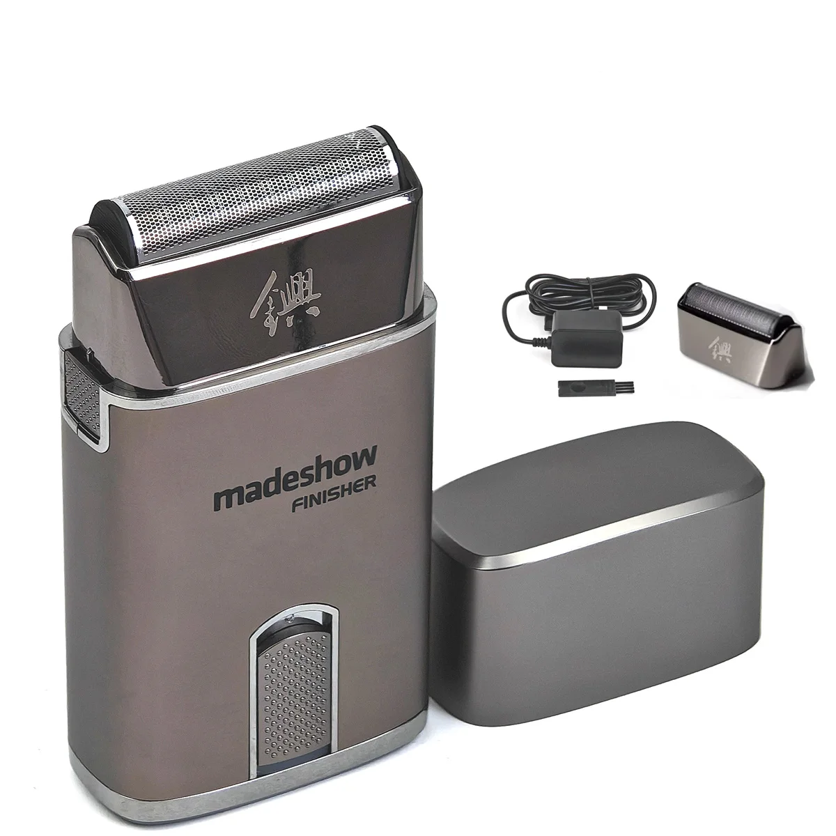 Rasoir de barbier pour homme, rasoir électrique à faible bruit, lame de droitation magnétique, tondeuse pour homme, M7, 8000 tr/min: YELLOW / Uk Plug