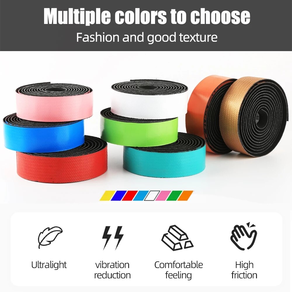 Motsuv guidoline de vélo anti-vibrations pu eva courbée vélo route vélo bandes course respirant antidérapant guidon ceinture wrap